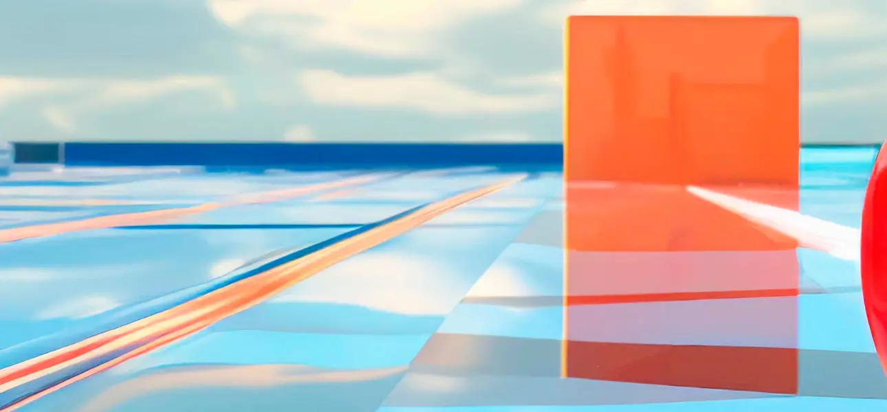 High-resolution 3D billboard design showcasing an anamorphic effect